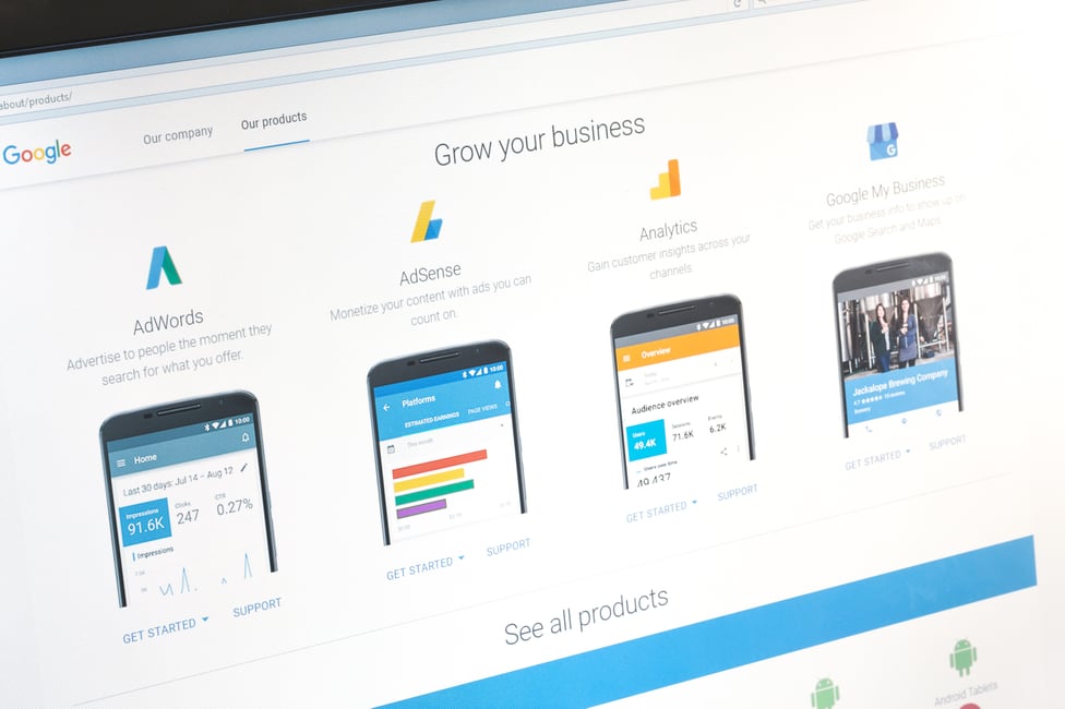 image of google my business page